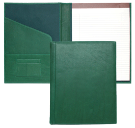 Green Top Grain Padfolio